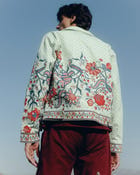 Paisley zip up jacket view 4