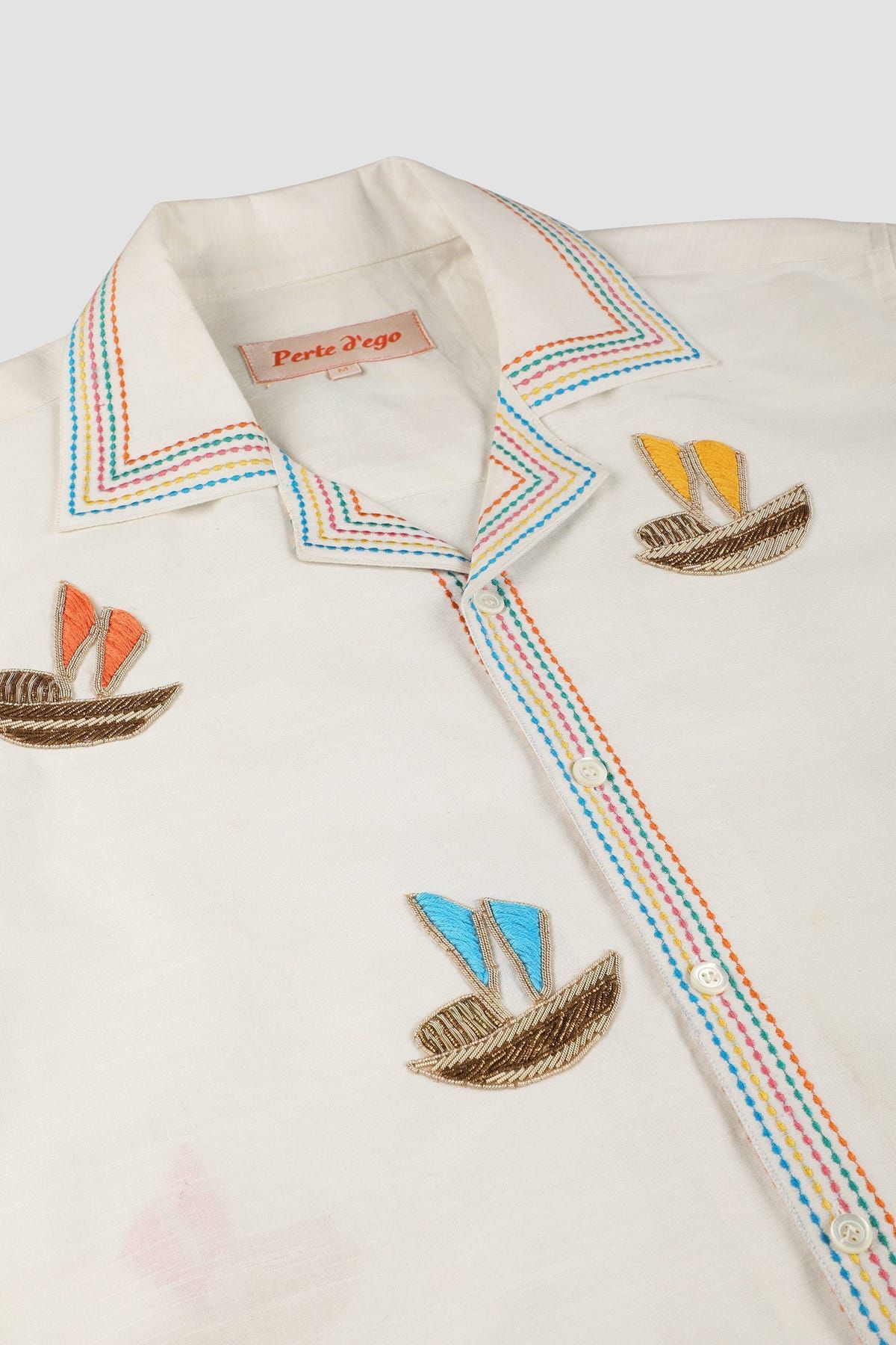 "Le Riveria" hand embroidered Shirt - image 5