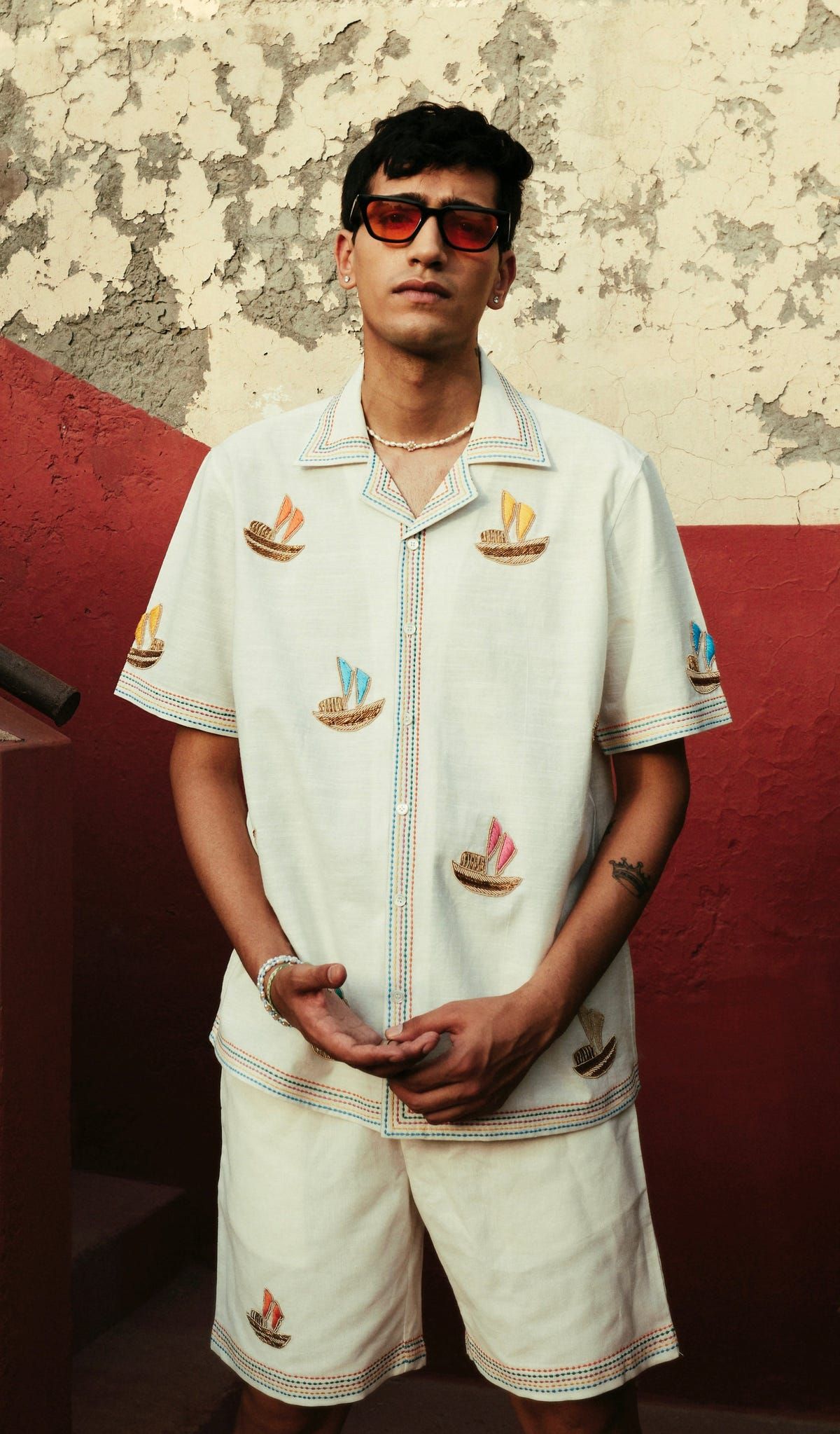 "Le Riveria" hand embroidered Shirt - image 6