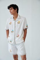 "Le Riveria" hand embroidered Shirt view 8