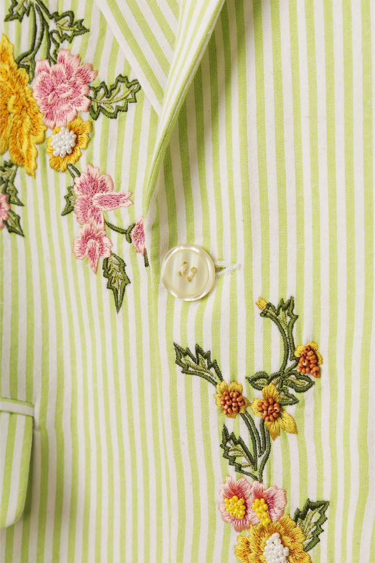 "Gardenia" hand embroidered blazer - image 2