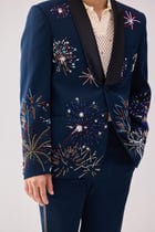 "Le Celebration" hand embroidered blazer view 1