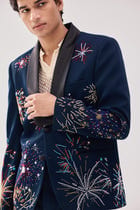 "Le Celebration" hand embroidered blazer view 3