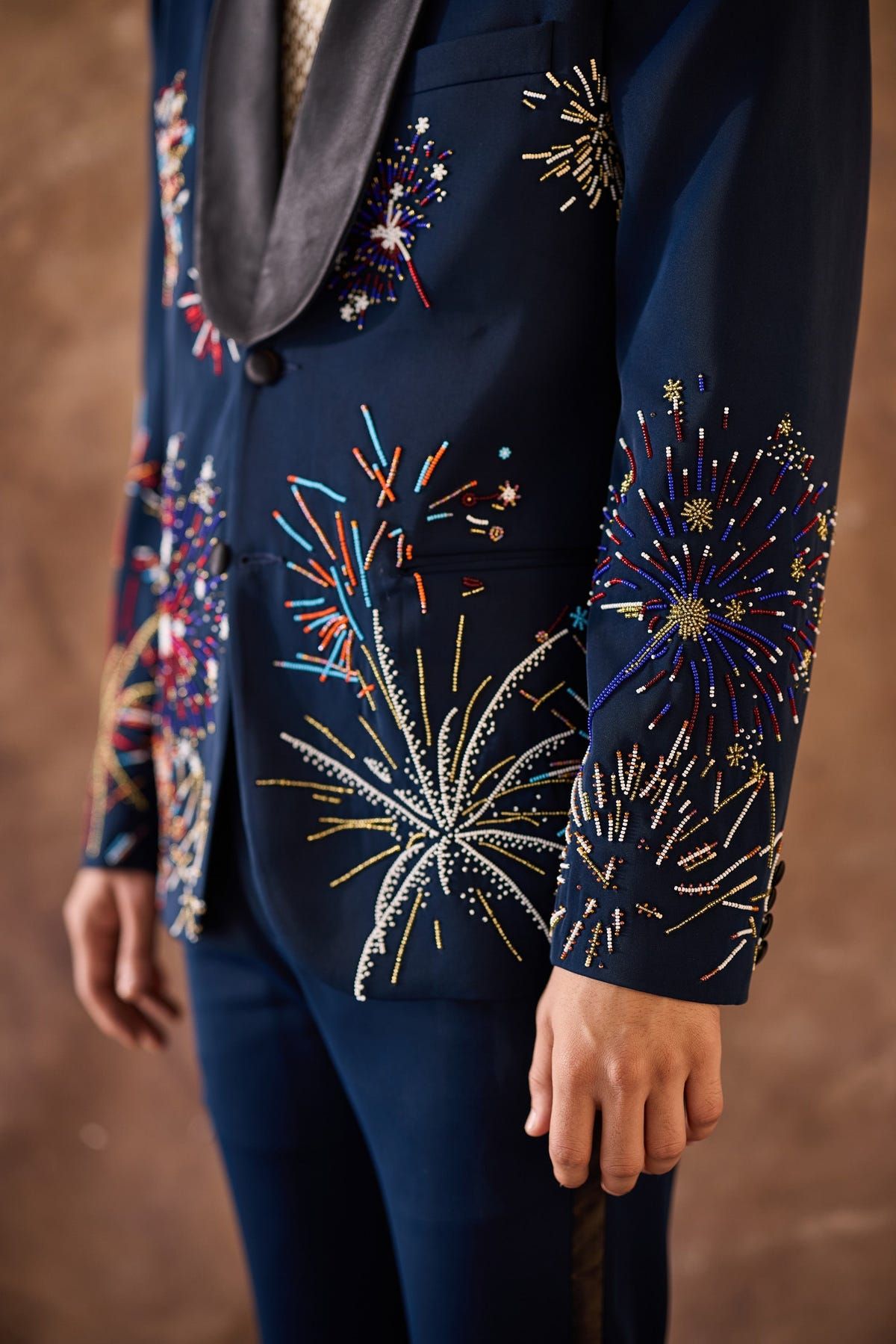 "Le Celebration" hand embroidered blazer - image 9