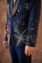 "Le Celebration" hand embroidered blazer view 9