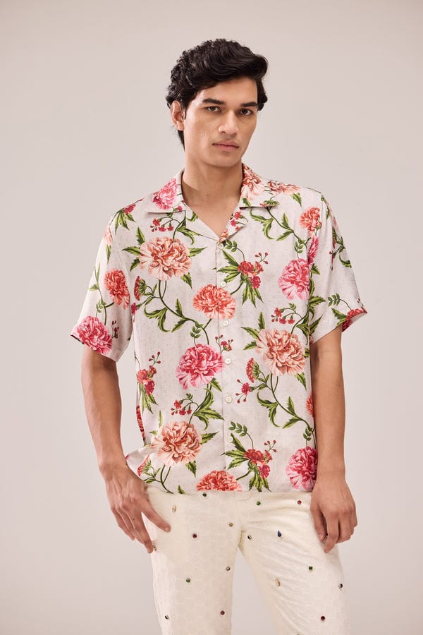 Perte D'ego — "Turks and Caicos" silk shirt
