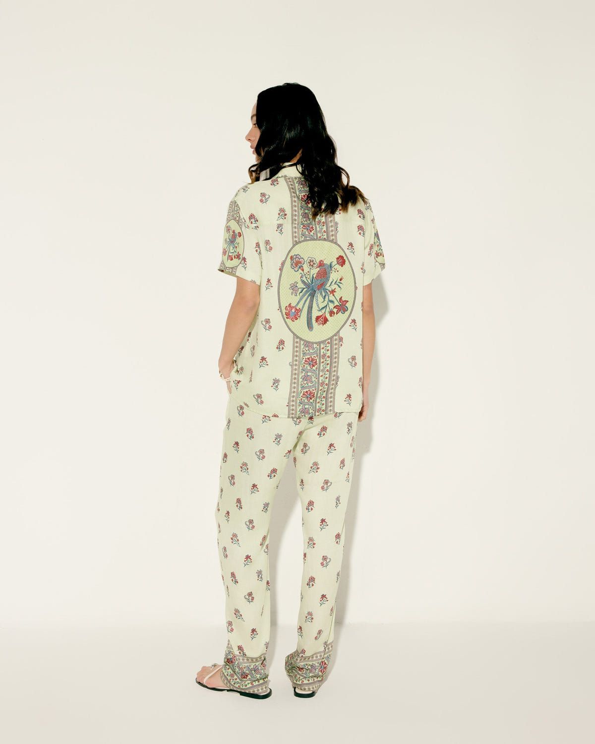 Pistachio Green Print Lounge Pants - image 3