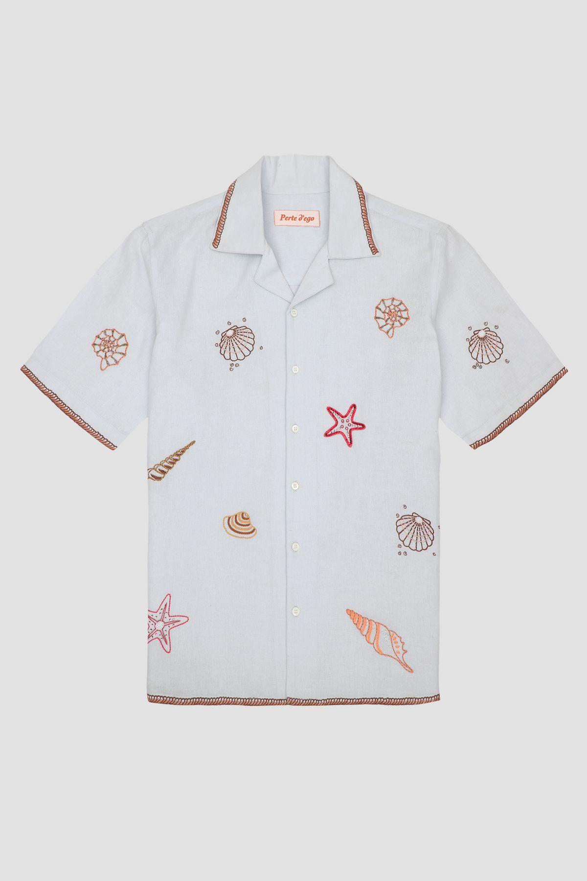 Seashells embroidered Shirt - image 4