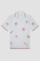 Seashells embroidered Shirt view 4