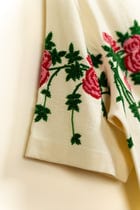 Beadwork roses hand embroidered shirt view 6