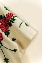Beadwork roses hand embroidered shirt view 7