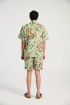 Vintage victorian floral lounge shorts view 2