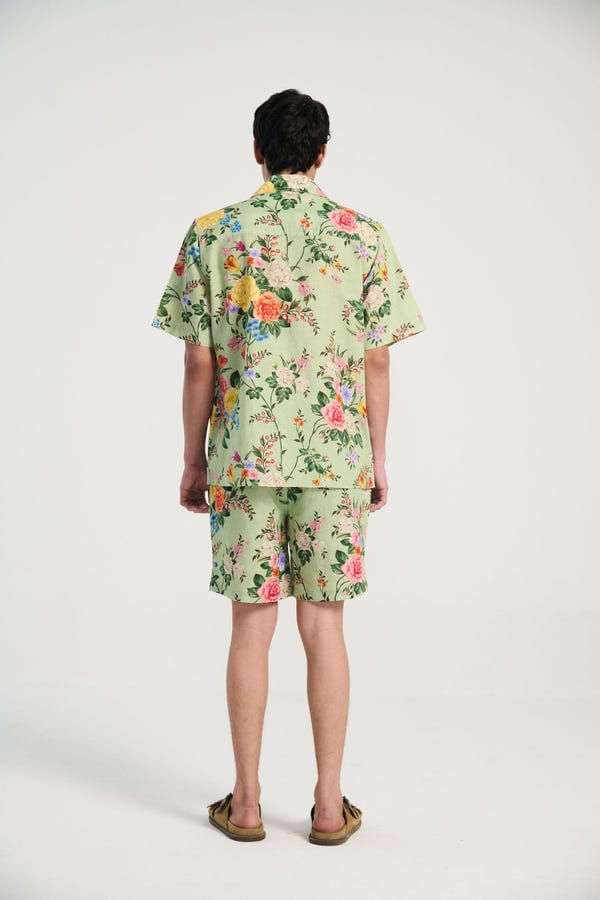 Perte D'ego — Vintage victorian floral lounge shorts
