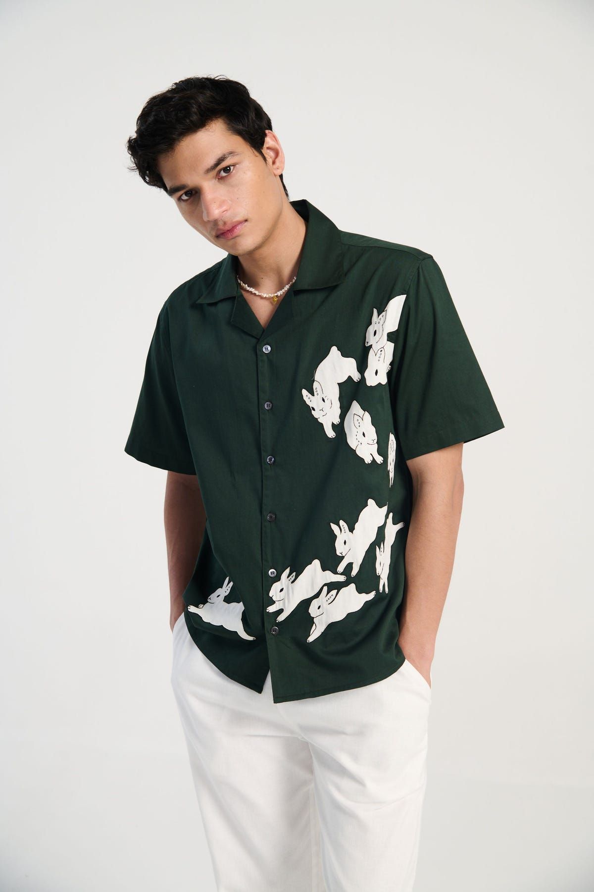 "Le bunny" appliqué shirt - image 2