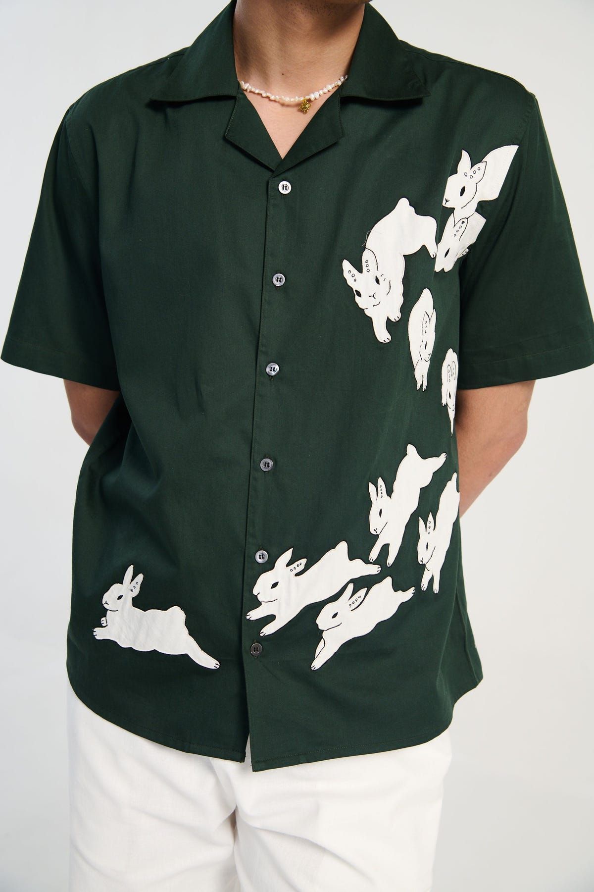 "Le bunny" appliqué shirt - image 5