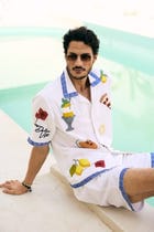 “An Italian Summer” hand embroidered shirt view 4