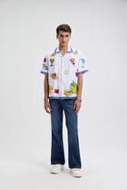 “An Italian Summer” hand embroidered shirt view 7