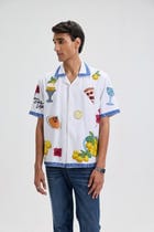 “An Italian Summer” hand embroidered shirt view 8