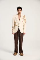"Le Summer"  hand embroidered blazer view 1