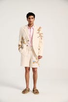 "Le Summer"  hand embroidered blazer view 2