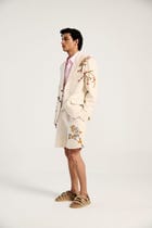 "Le Summer"  hand embroidered blazer view 3