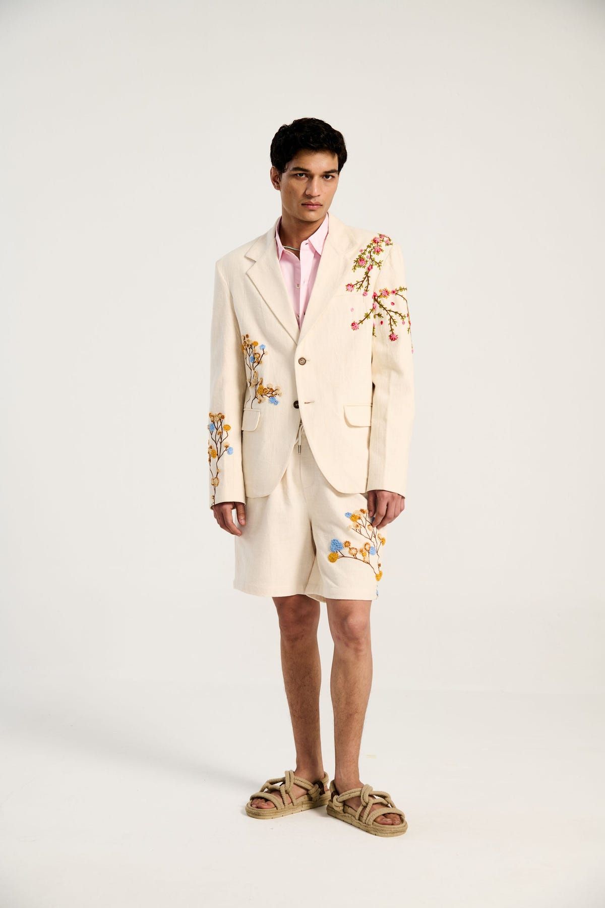 "Le Summer"  hand embroidered blazer - image 4