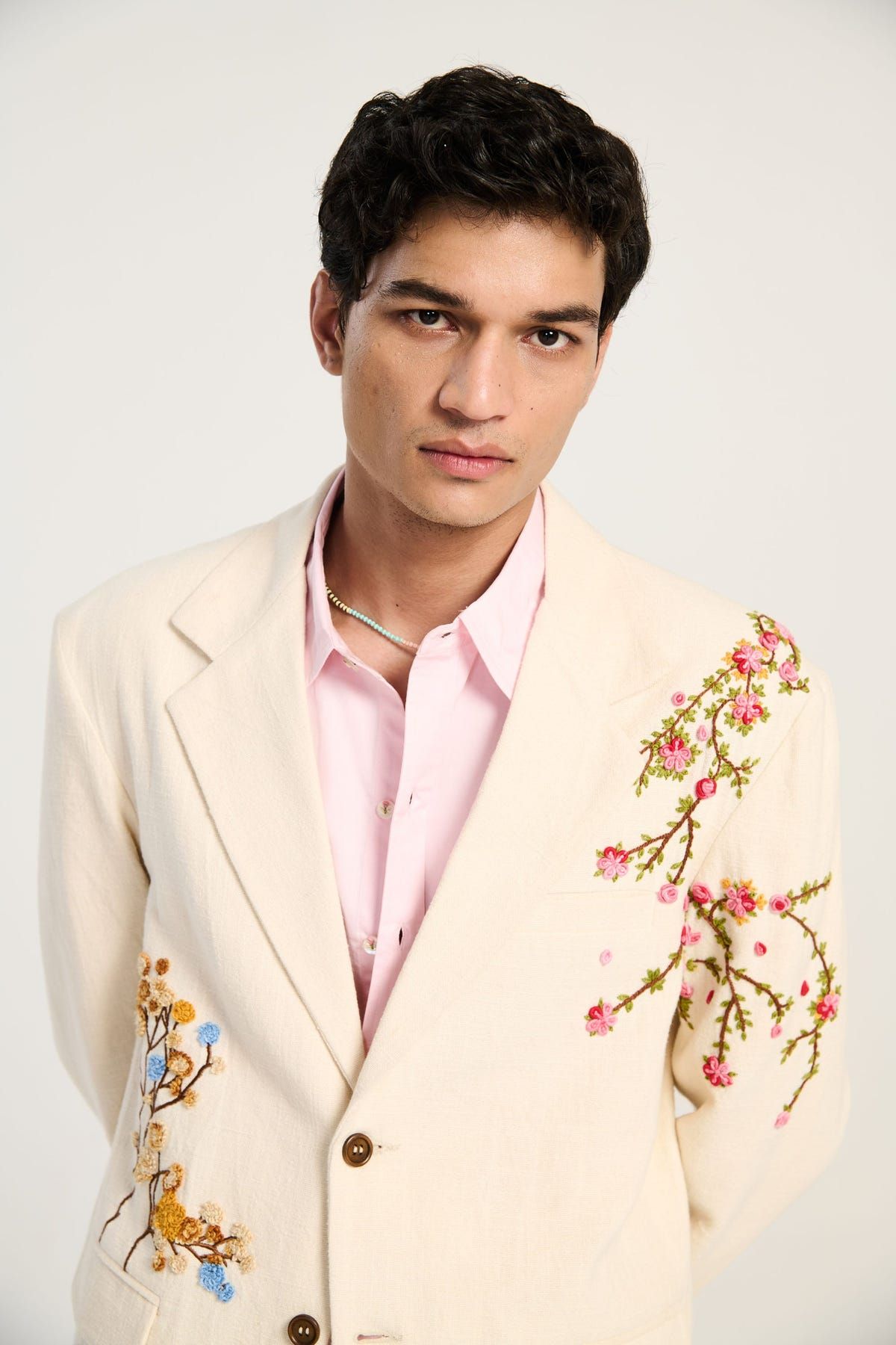 "Le Summer"  hand embroidered blazer - image 6