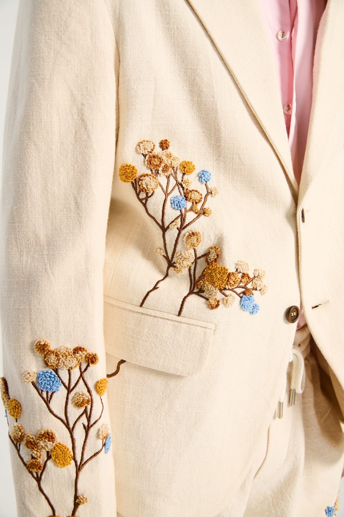 "Le Summer"  hand embroidered blazer - image 8