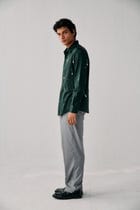 "Le Cannes" hand embroidered evening shirt view 4