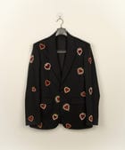 “Velvet hearts” hand embroidered blazer view 1
