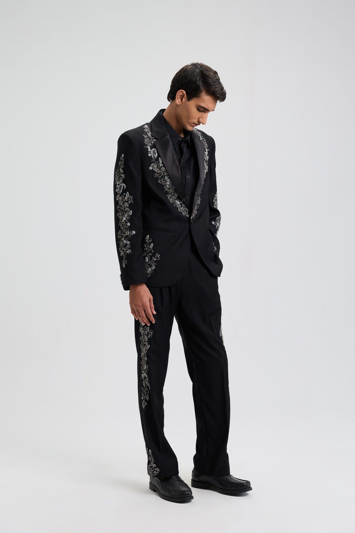 "Midnight in Paris" Hand Embroidered Pants - image 3
