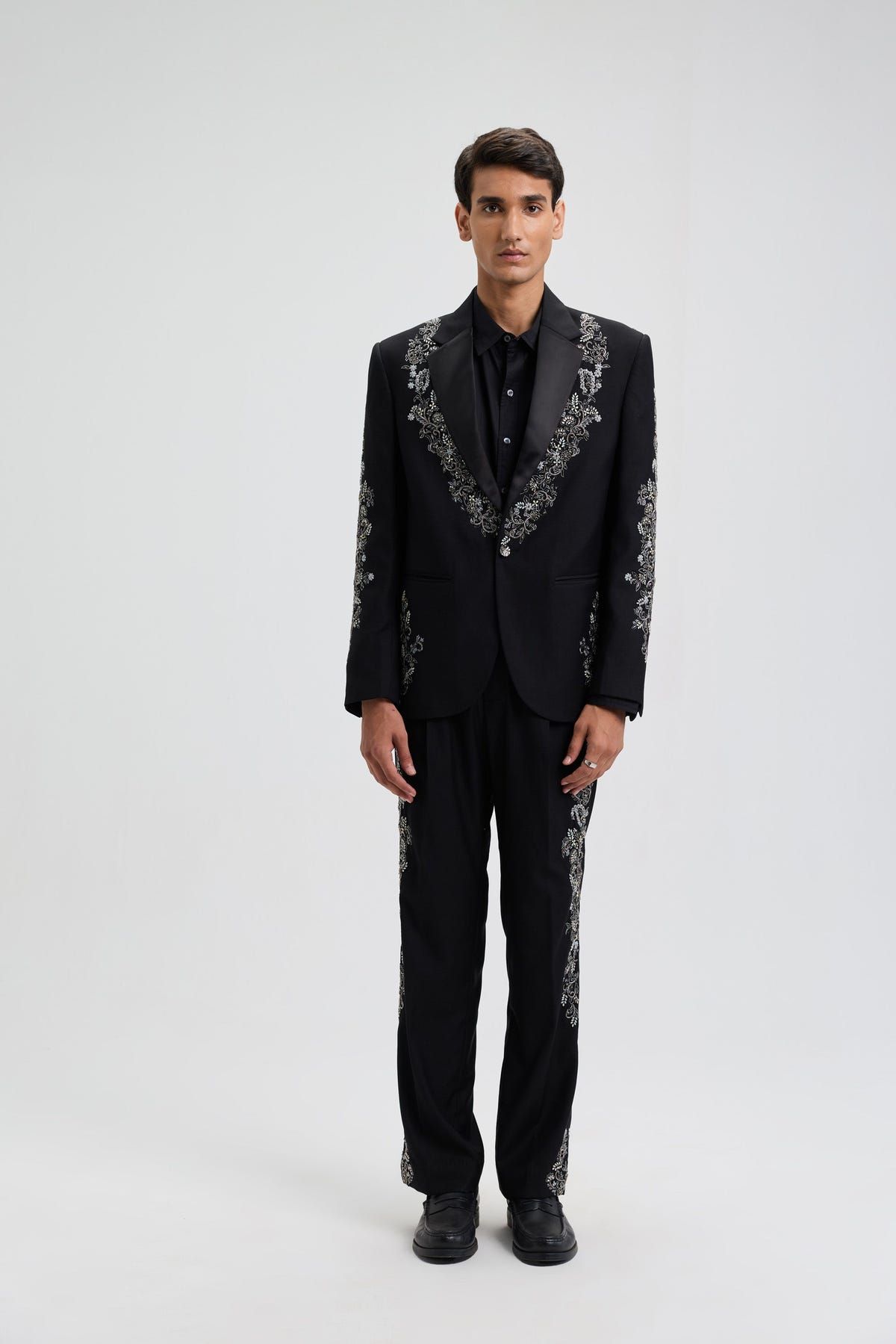 "Midnight in Paris" Hand Embroidered Pants - image 4