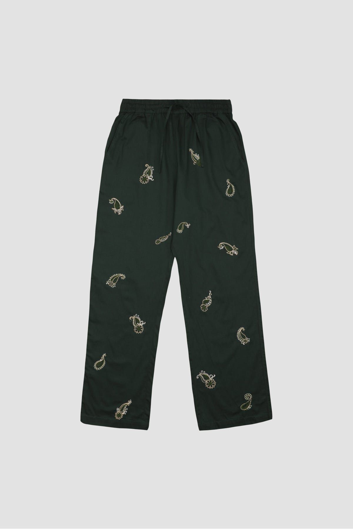All over paisley hand embroidered lounge pants - image 1