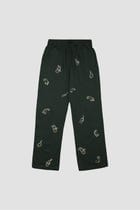 All over paisley hand embroidered lounge pants view 1