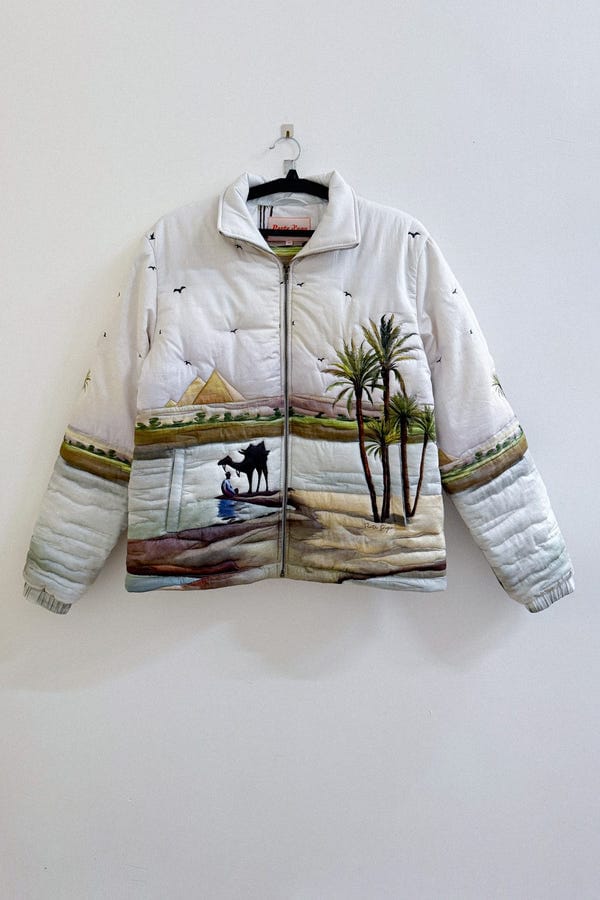 Perte D'ego — "Afternoon by the nile" quilted jacket