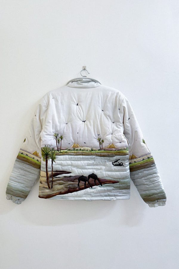Perte D'ego — "Afternoon by the nile" quilted jacket