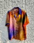 Psychedelic summer silk shirt view 2