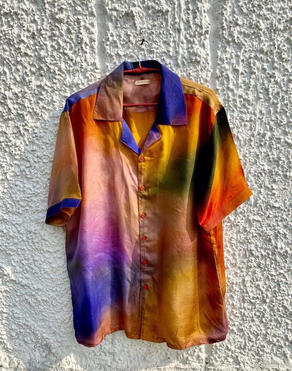 Perte D'ego — Psychedelic summer silk shirt