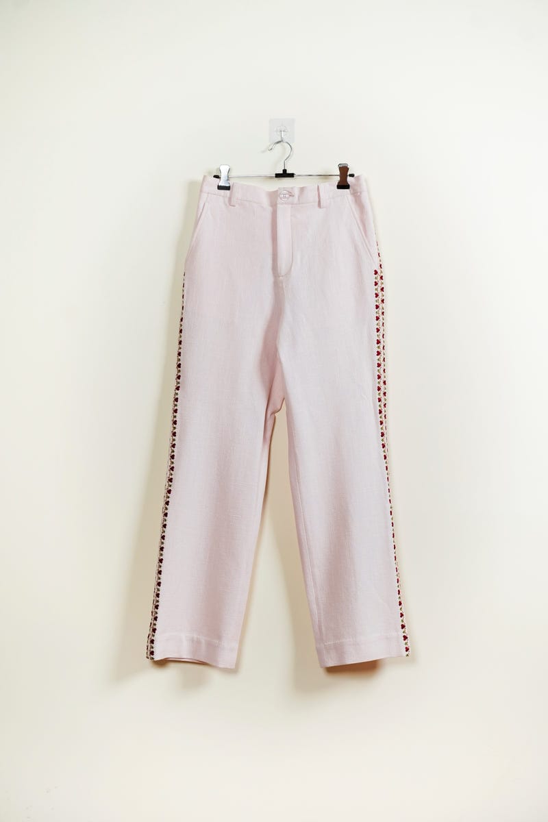 “Amore Mio” embroidered pants