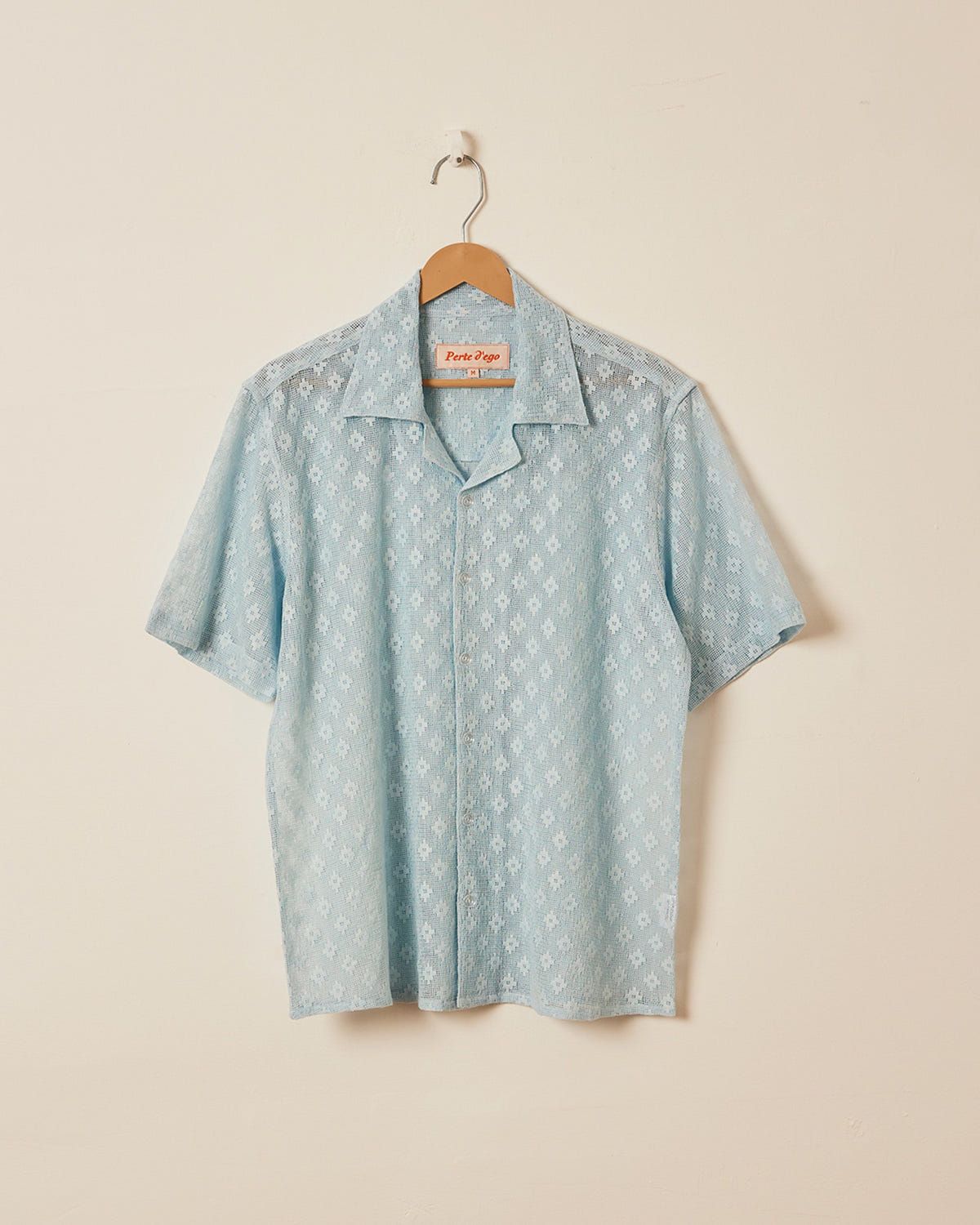 Baby blue lace shirt - image 1