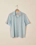 Baby blue lace shirt view 1