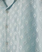 Baby blue lace shirt view 2