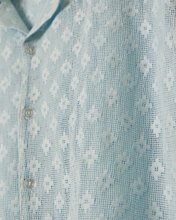 Perte D'ego — Baby blue lace shirt
