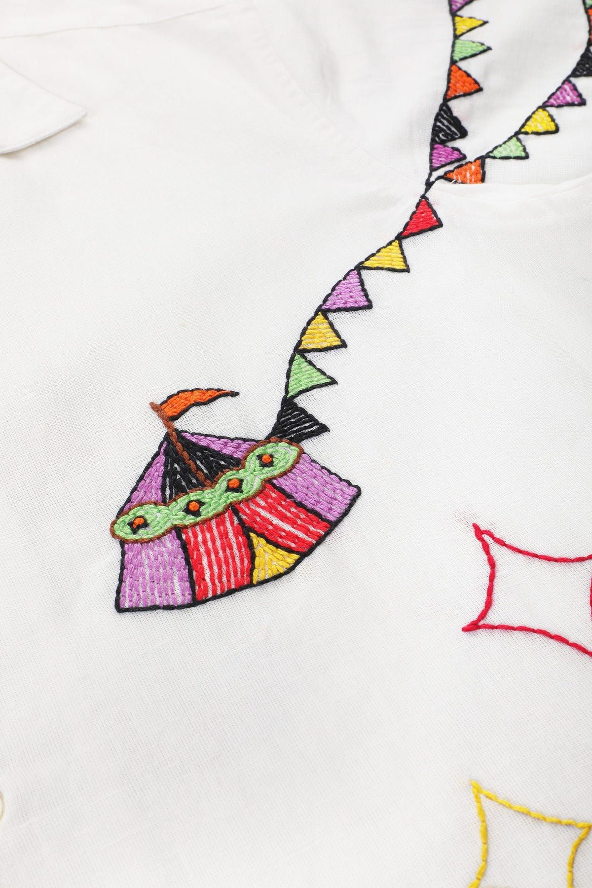 “Le carnaval” embroidered shirt. - image 4