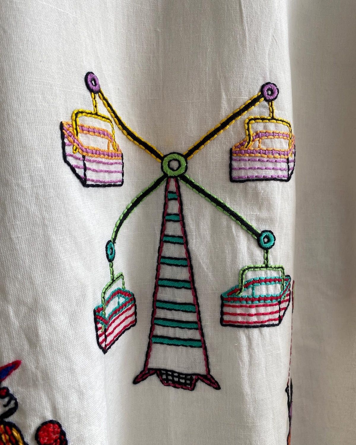 “Le carnaval” embroidered shirt. - image 9