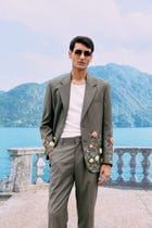 Summer floral hand embroidered Blazer view 2