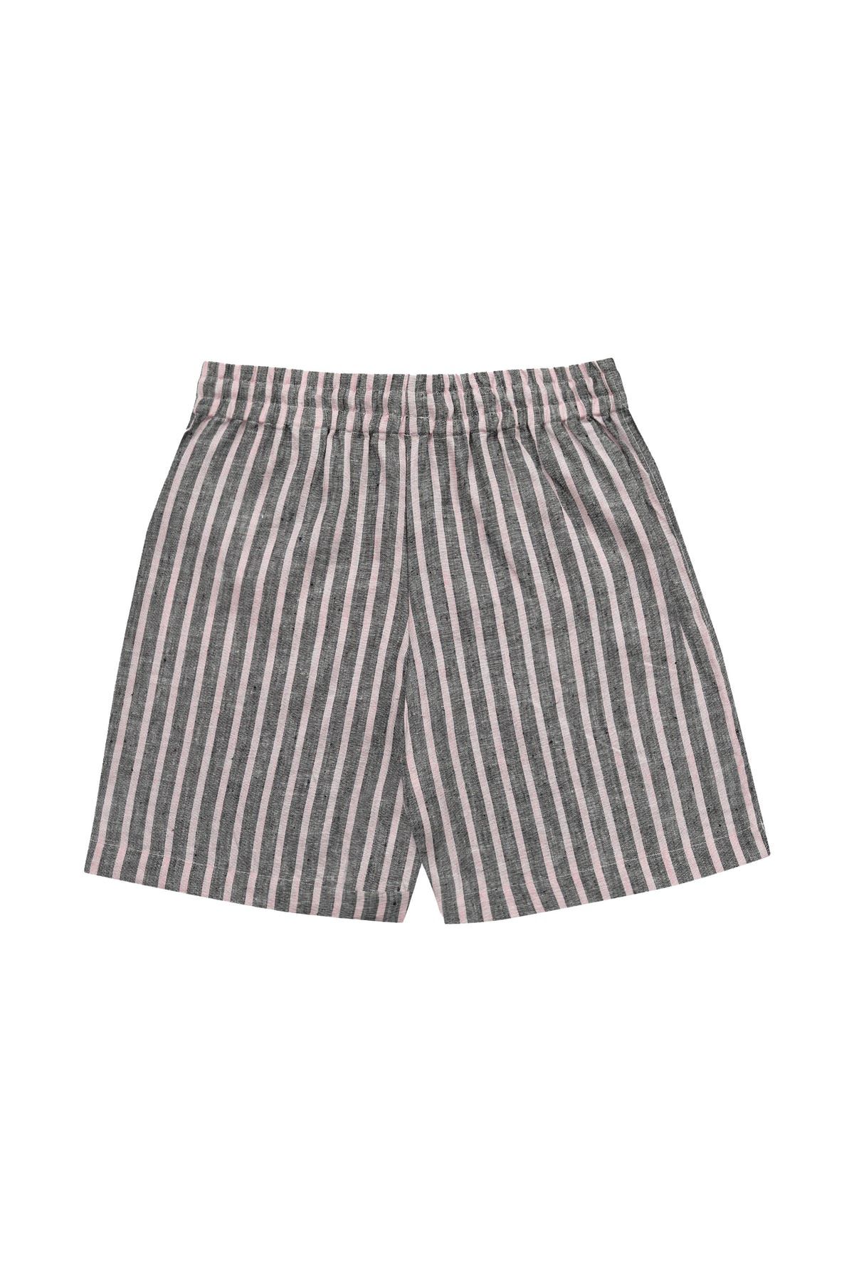 Stripes Linen lounge shorts - image 2