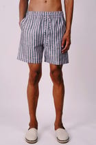 Stripes Linen lounge shorts view 4
