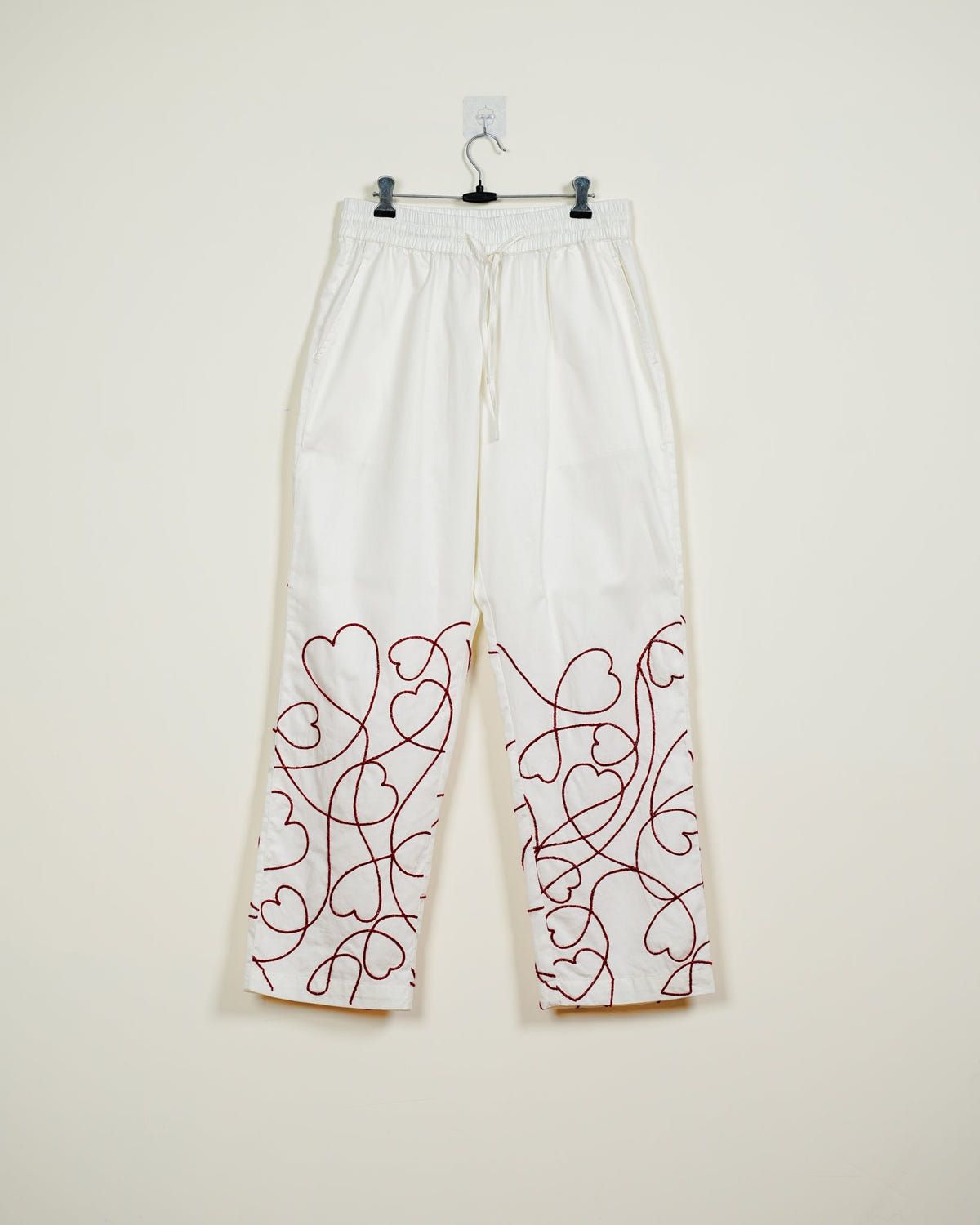 "Love scribbles" embroidered lounge pants - image 1