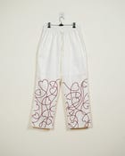 "Love scribbles" embroidered lounge pants view 1